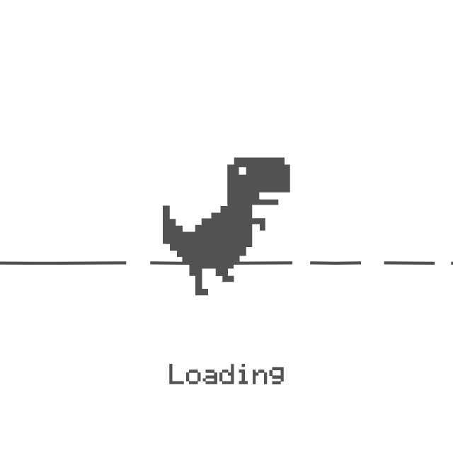Loading dinosaur